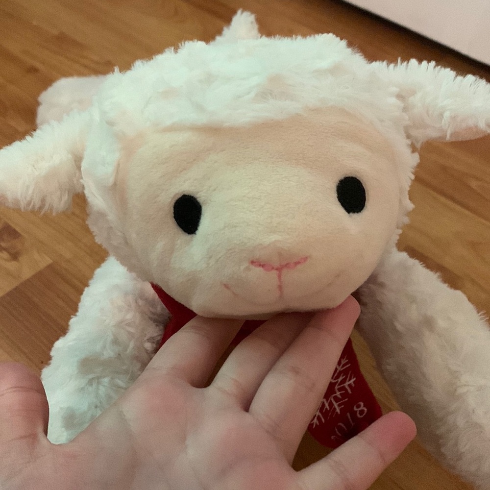 COPY - 2018 Sheep Stuffed Animal with Squeaky toy inside
